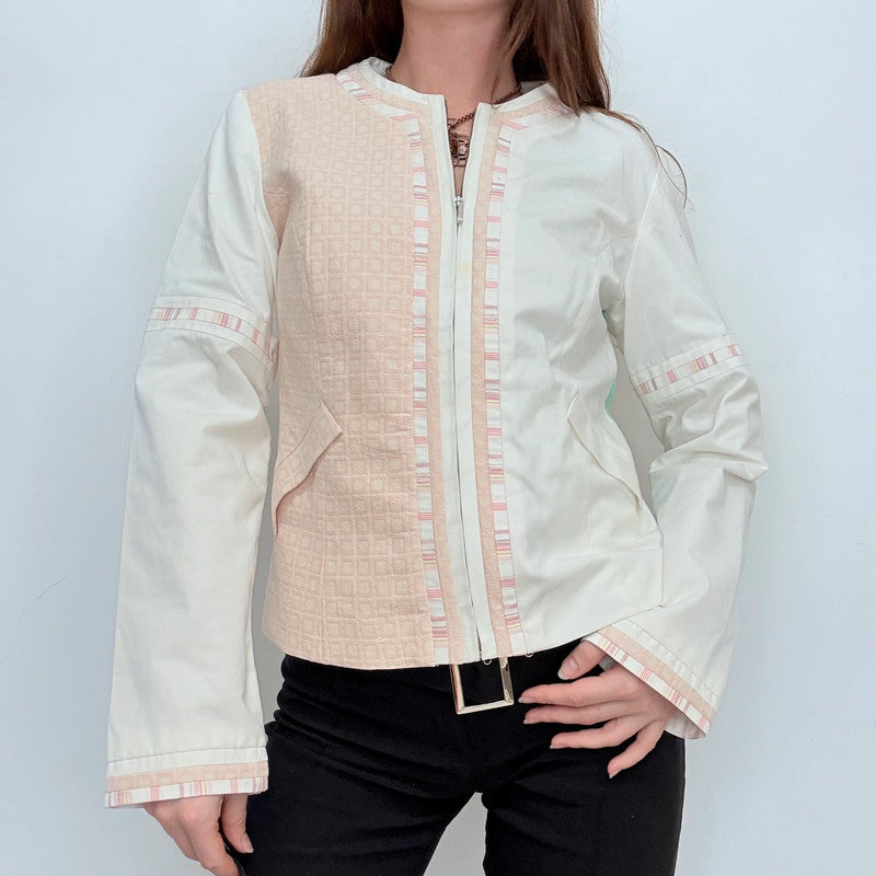 fitted cropped custo Barcelona jacket