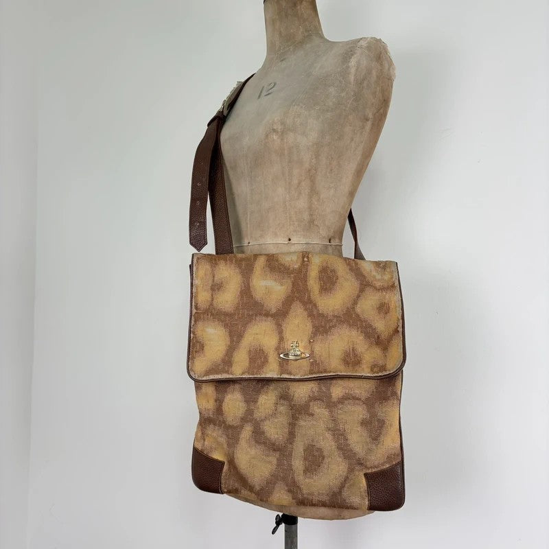 Vivienne Westwood tapestry crossbody oversized bag