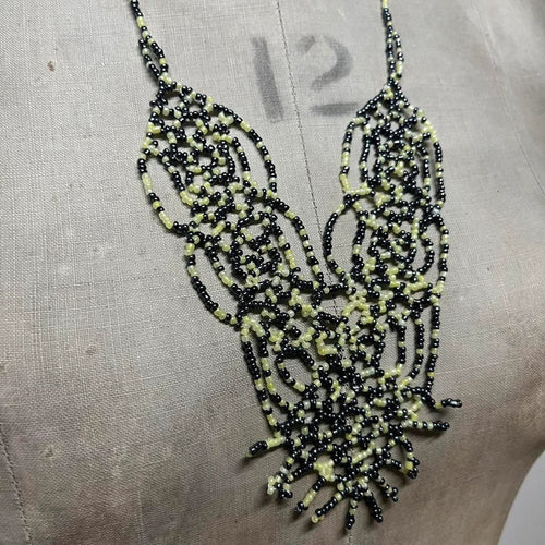 Beaded gothic chandiler necklace