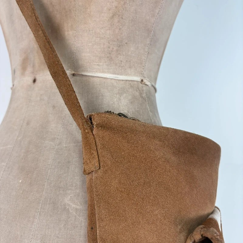 tan leather cowhide pony hair bag