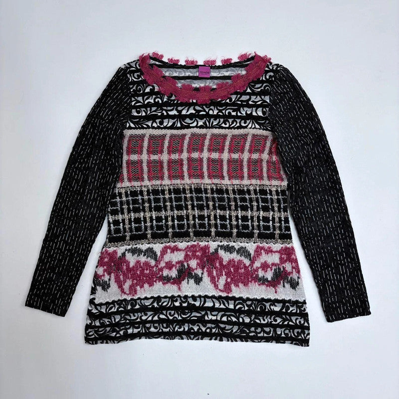 graphic Save the queen knit printed jumper