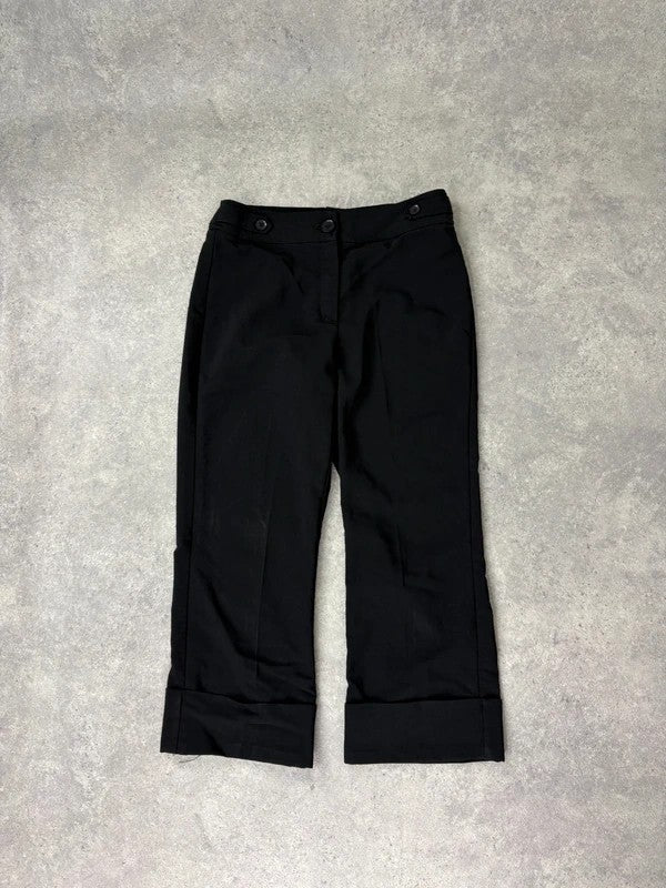 black cropped capri paints