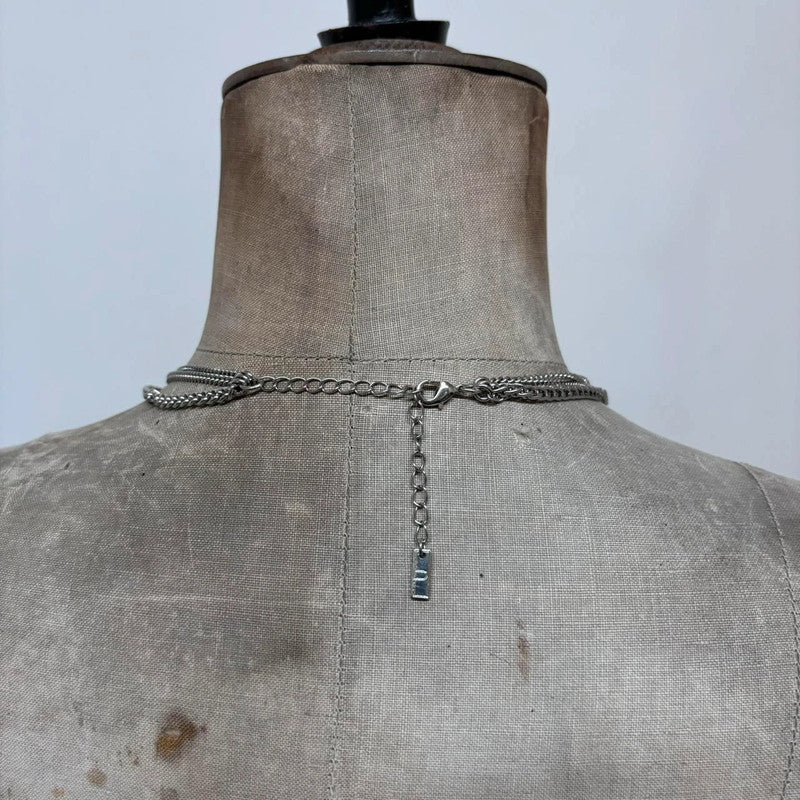 layered pearl chain necklace