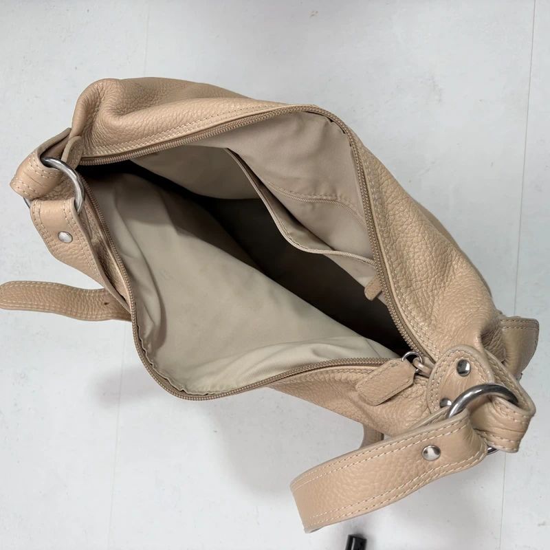 tan leather slouchy crossbody bag