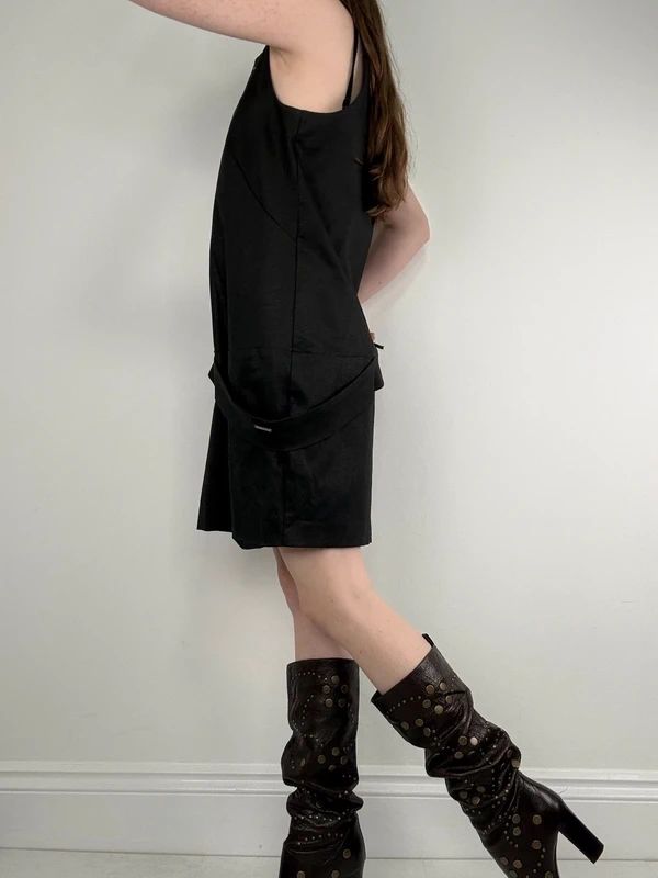 Cop Copine asymmetric boxy zip dress