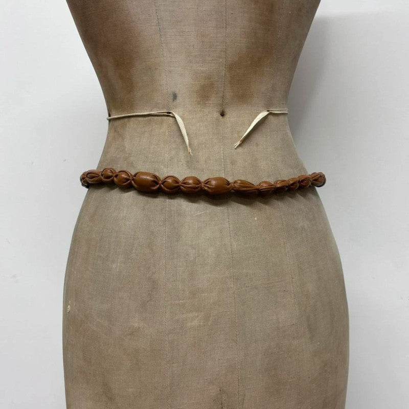 boho bubble leather belt