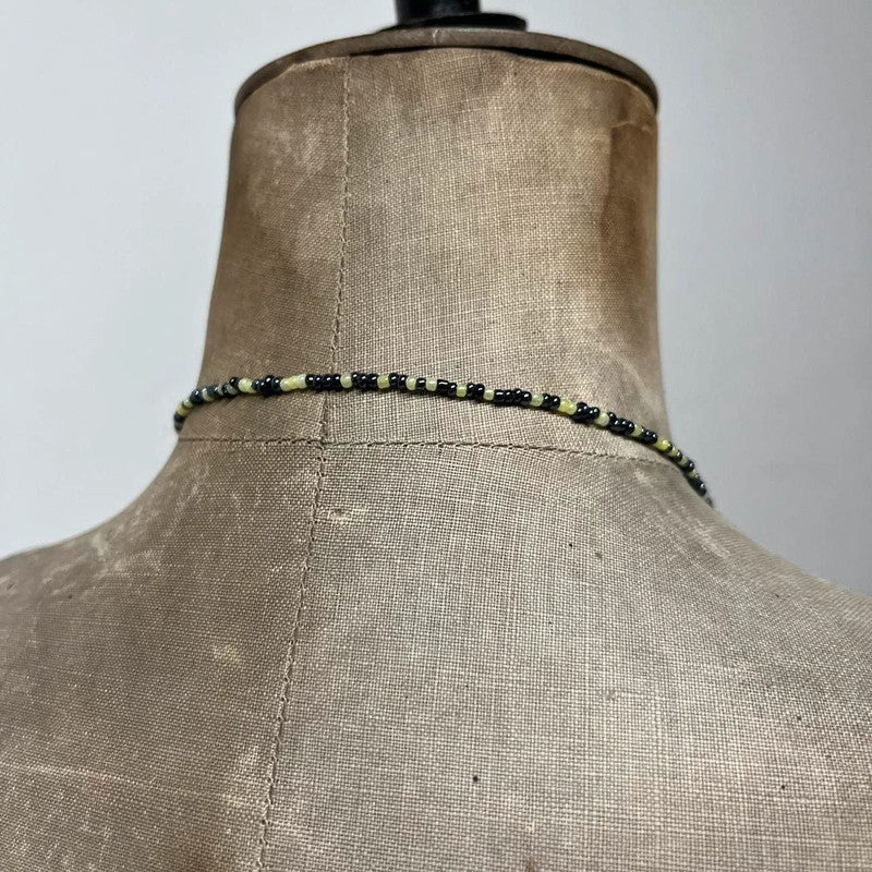Beaded gothic chandiler necklace