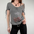 grey knitted slouchy jumper