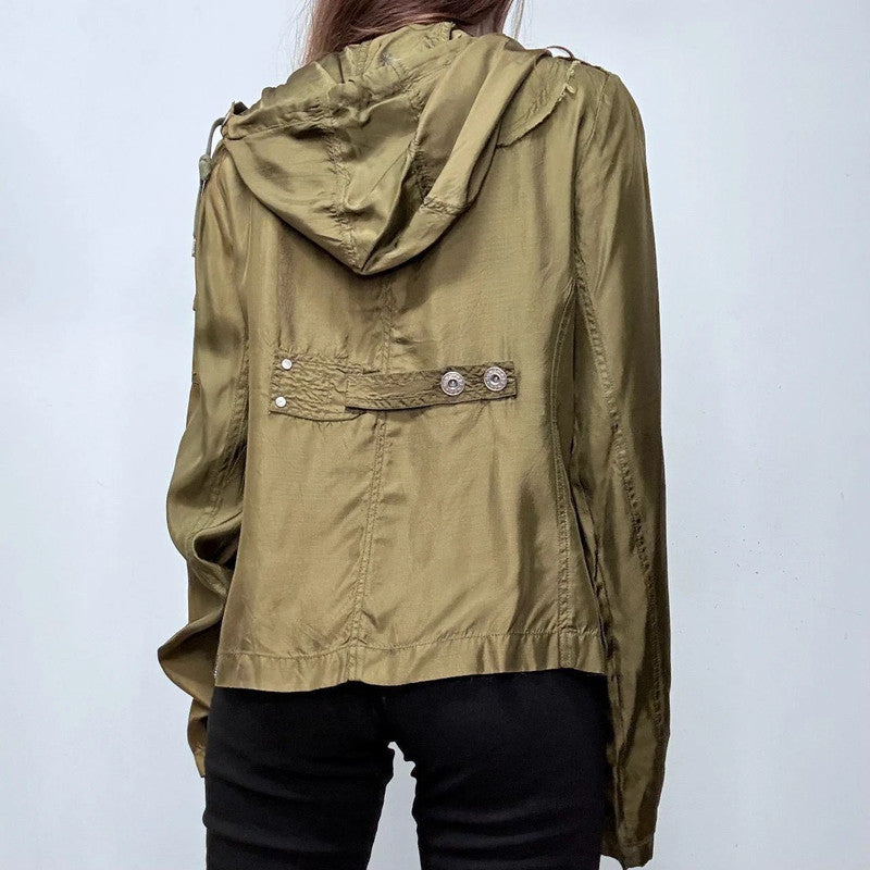 Bench khaki utility satin jacket
