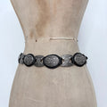 oversized chunky metal chain belt