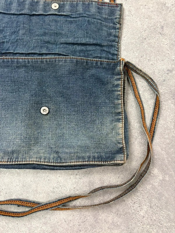 Denim woven tassel Miss sixty crossbody bag