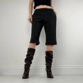 Black cropped capri pants