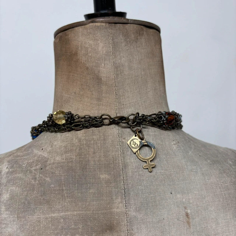 archival horn chain necklace