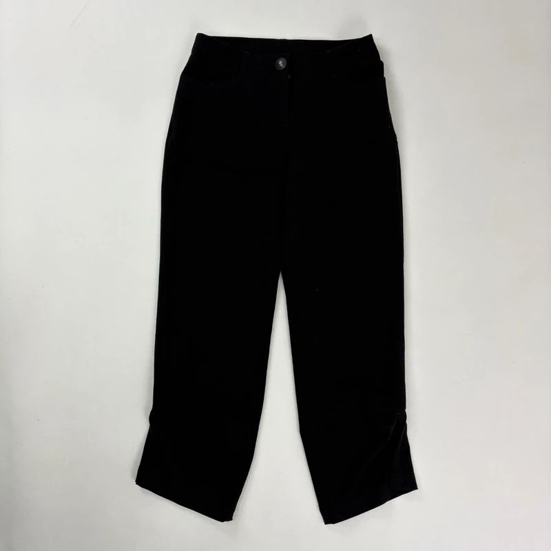 black Cop Copine pleated flared trousers
