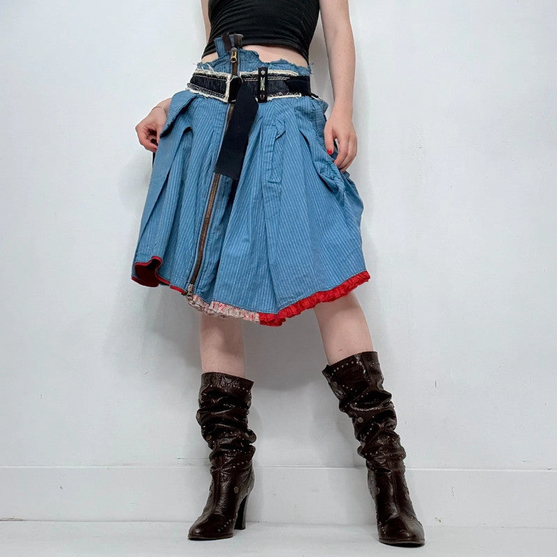 archival deconstructed Marithé + François Girbaud skirt