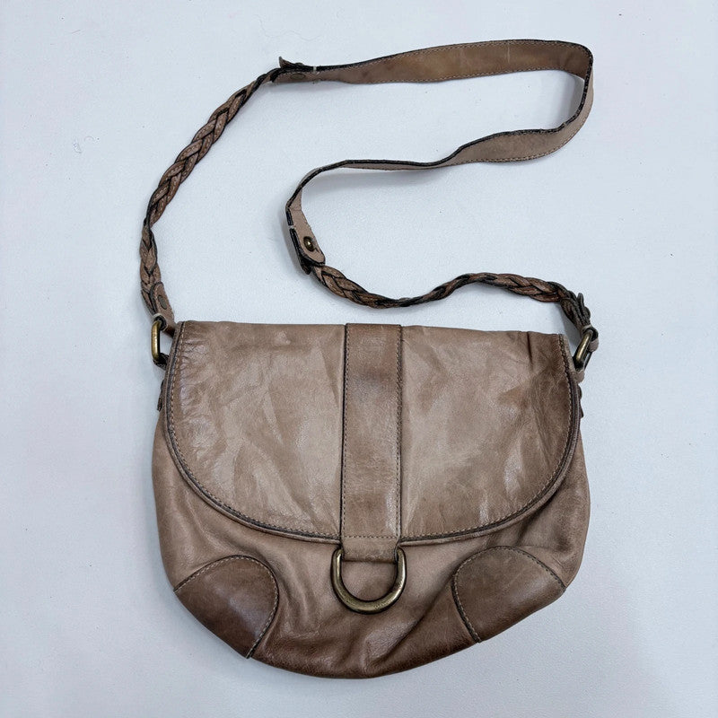 tan leather cross body bag