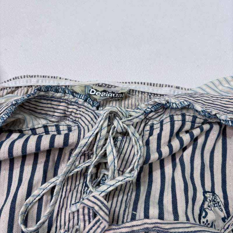 pinstripe batwing slouchy dungarees