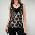 Black Lace Cami Vest