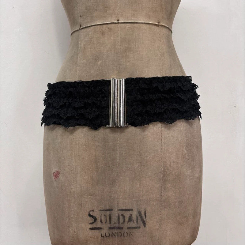 black lace belt