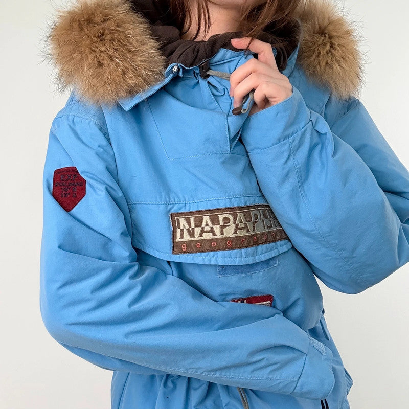 Vintage 90s napapijri geographic Skidoo jacket