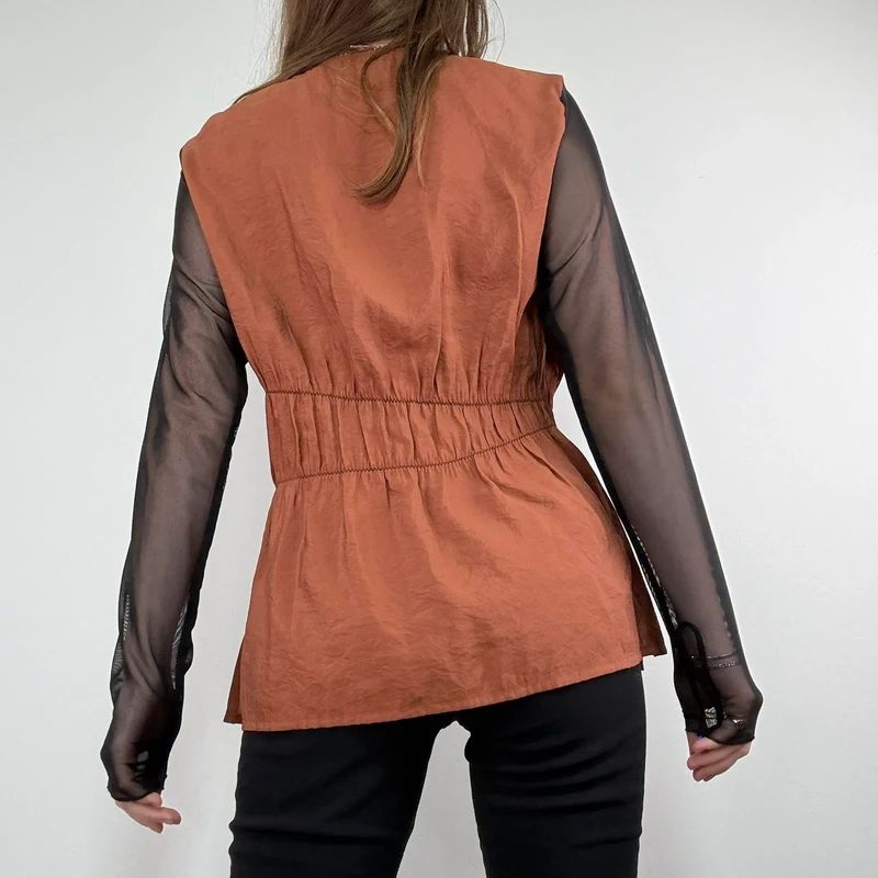 asymmetric flared Cop Copine shirt