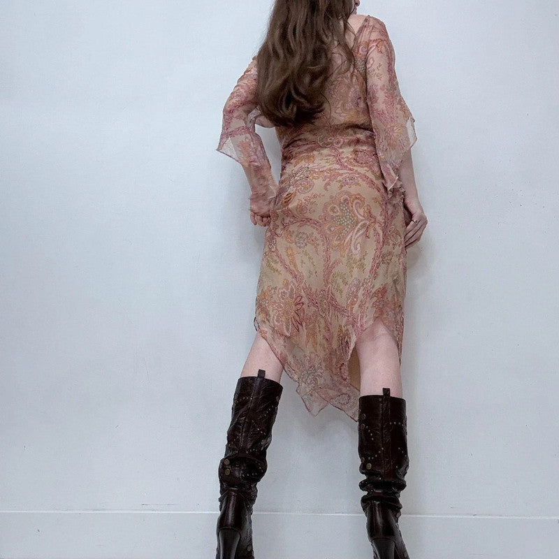 floaty paisley fairy rene derhy boho dress