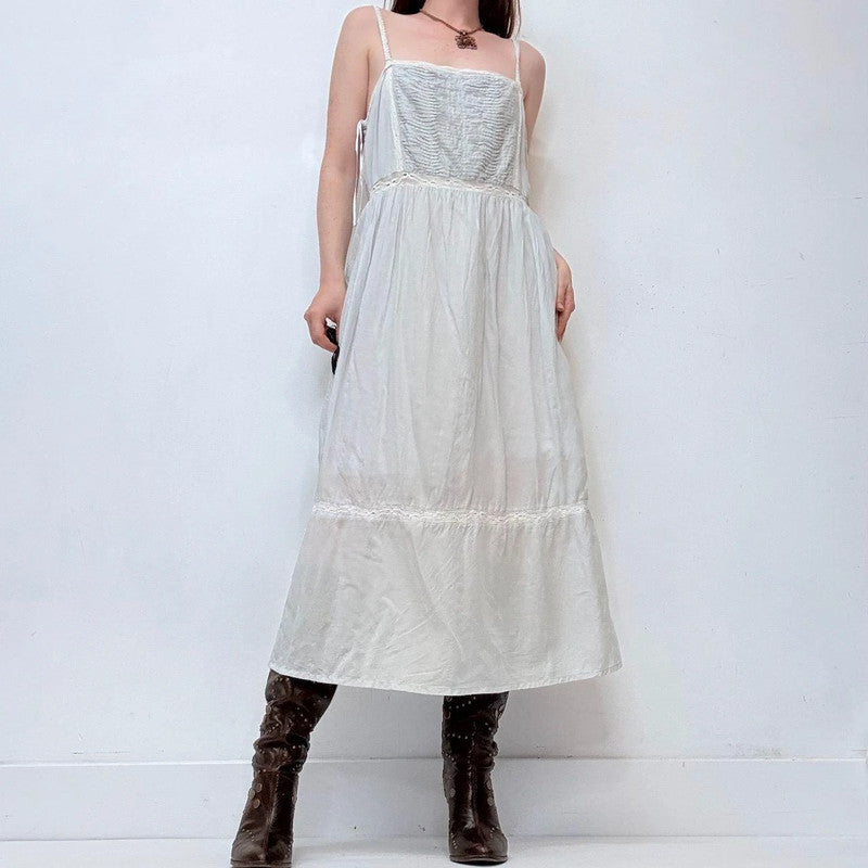 baby blue lace cotton maxi dress