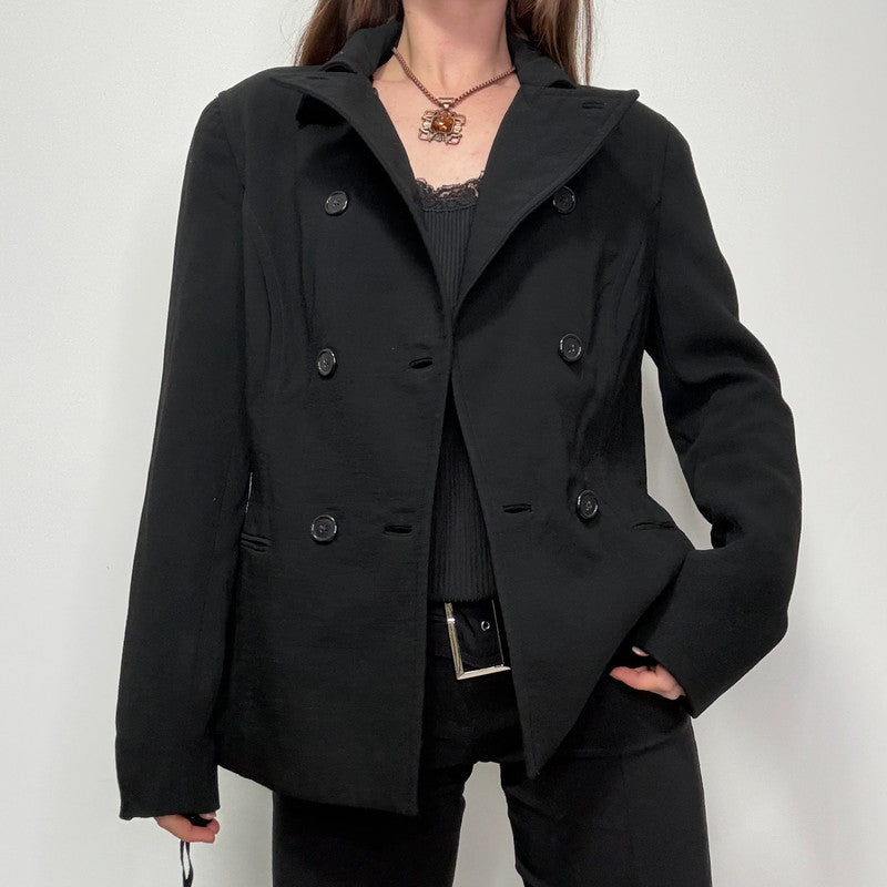 Black Ralph Lauren purple label silk and wool jacket