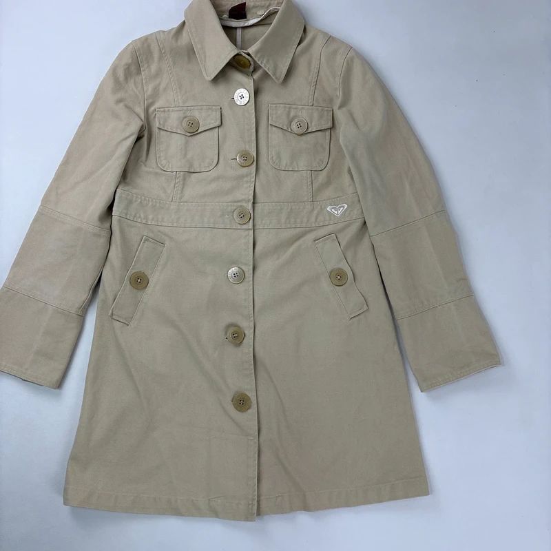 tan button canvas jacket