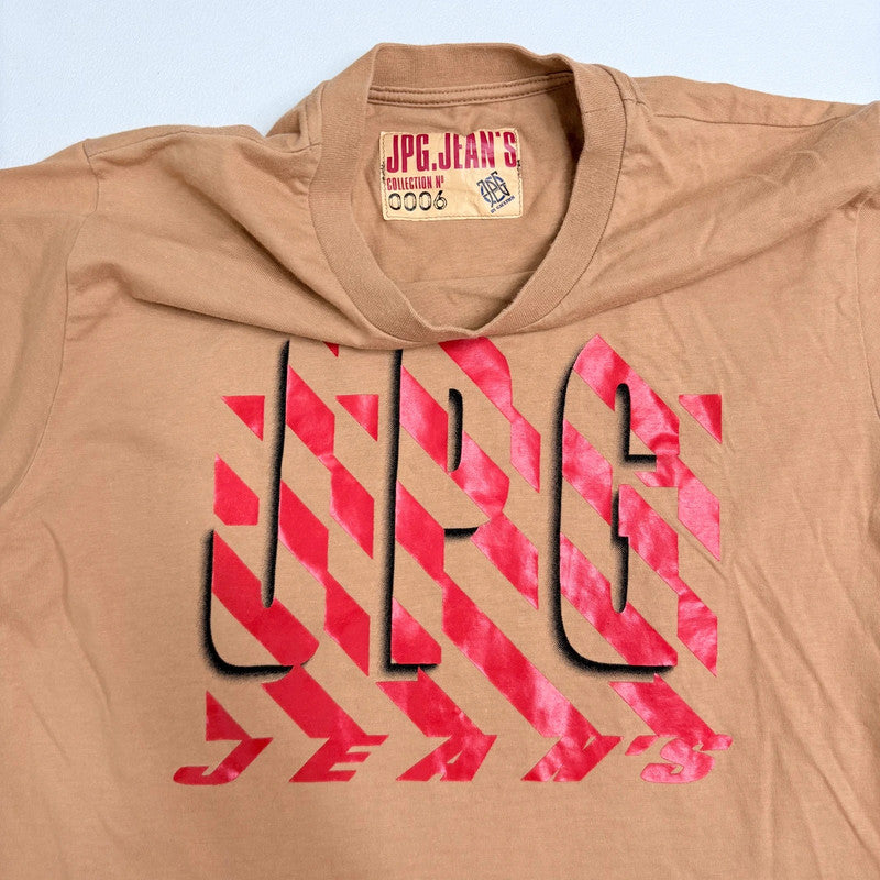 Jean Paul Gaultier brown graphic printed t-shirt