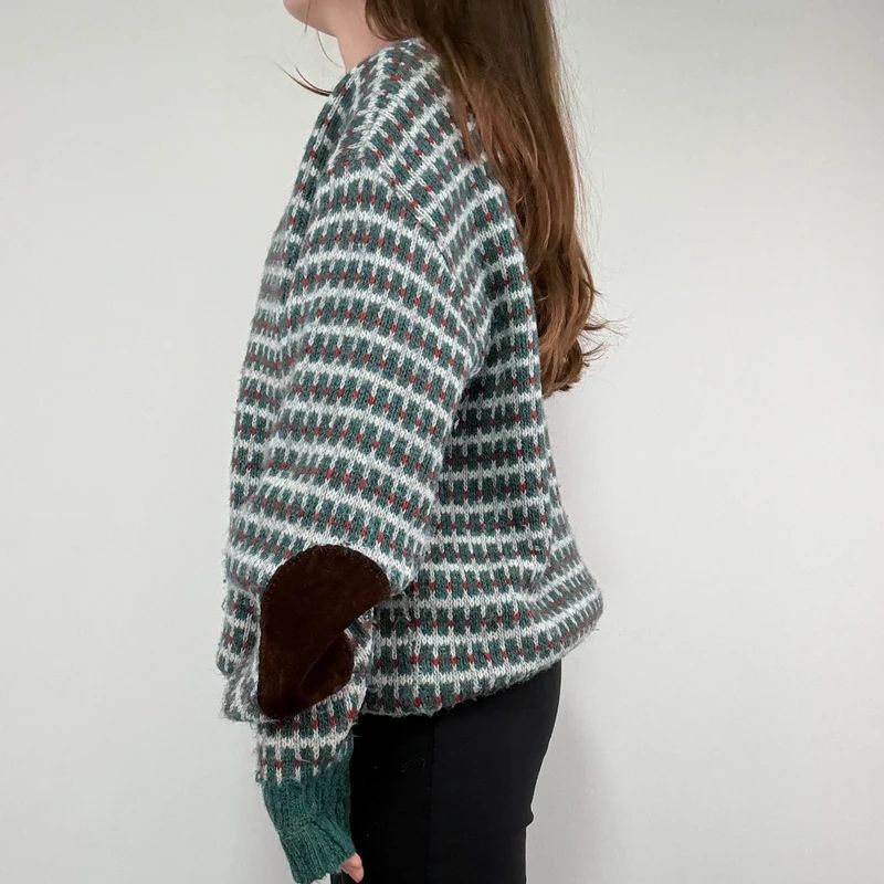 oversized knitted jumper