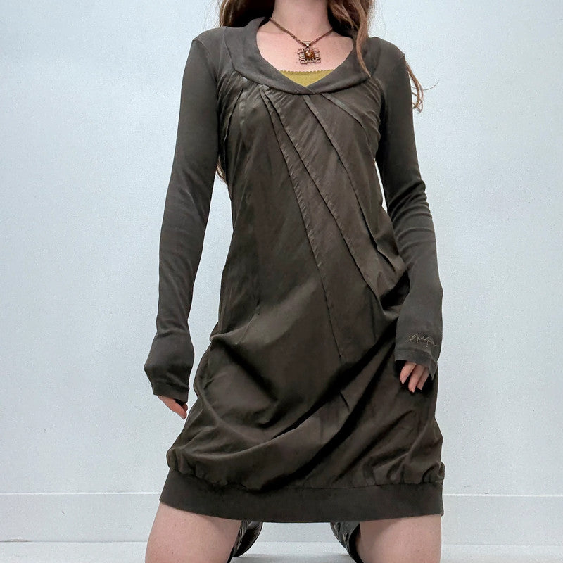 Cop Copine brown puff dress