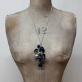 charm necklace silver hanging beads