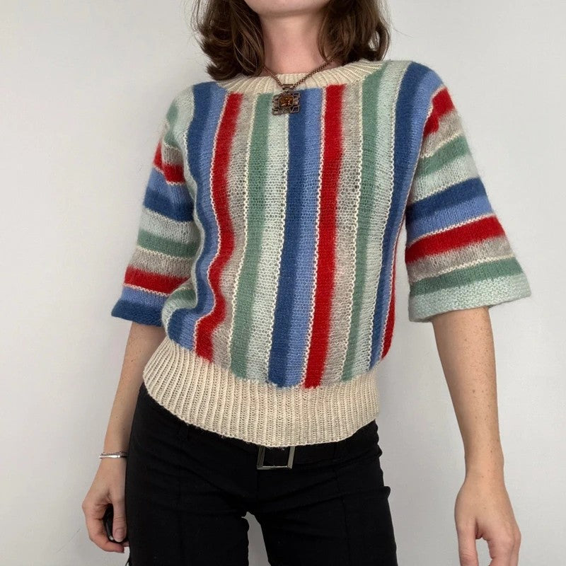 vintage 70s mohair flared jumper
