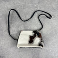 Cow-hide leather mini pouch crossbody
