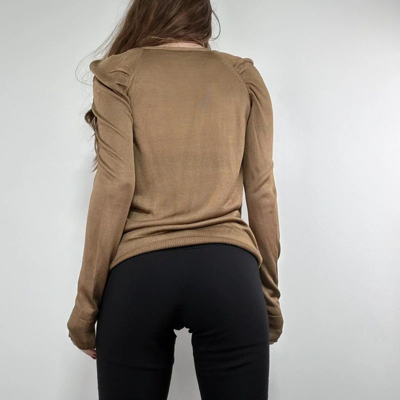 slouchy knit draped top
