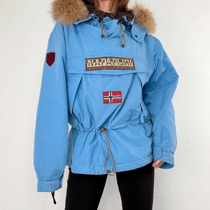 Vintage 90s napapijri geographic Skidoo jacket