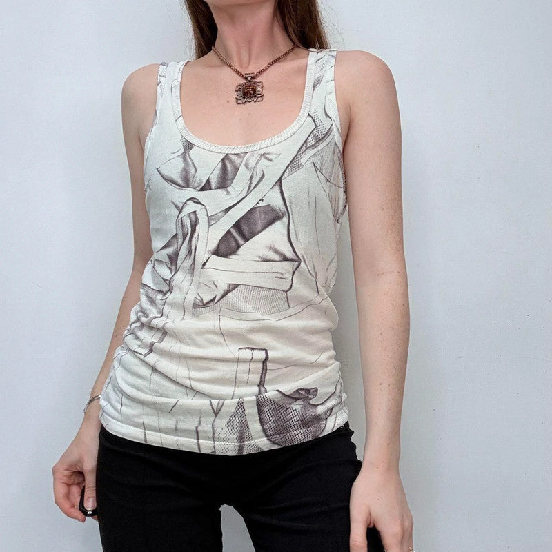 Maison Margiela graphic print vest MM6