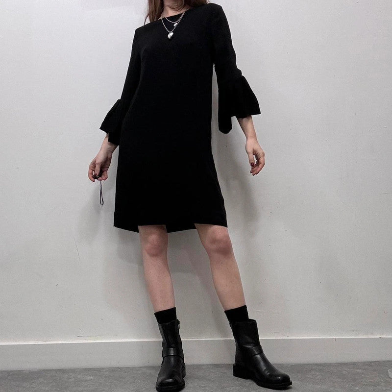 black cop copine aline dress