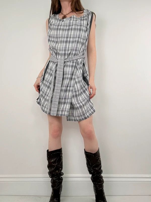 Cop Copine tartan checked