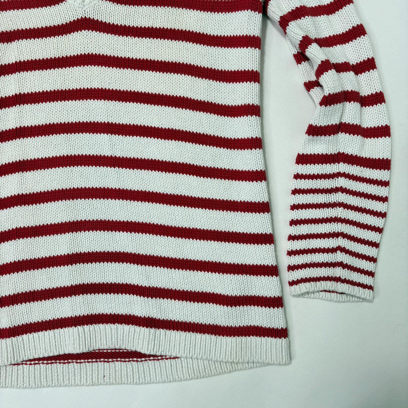 oversized slouchy striped knit jumper