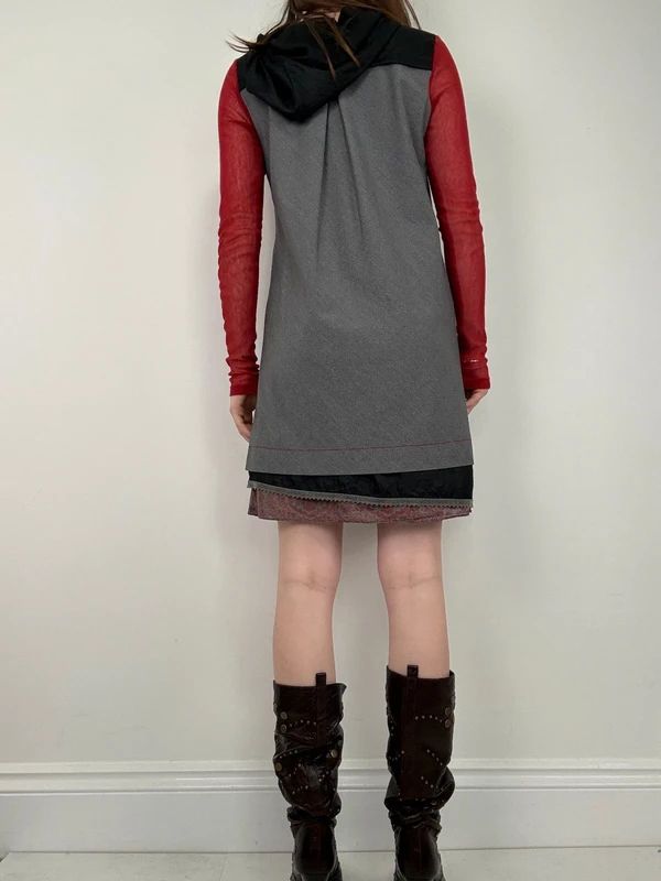 Cop Copine long sleeve a-line grunge mini dress