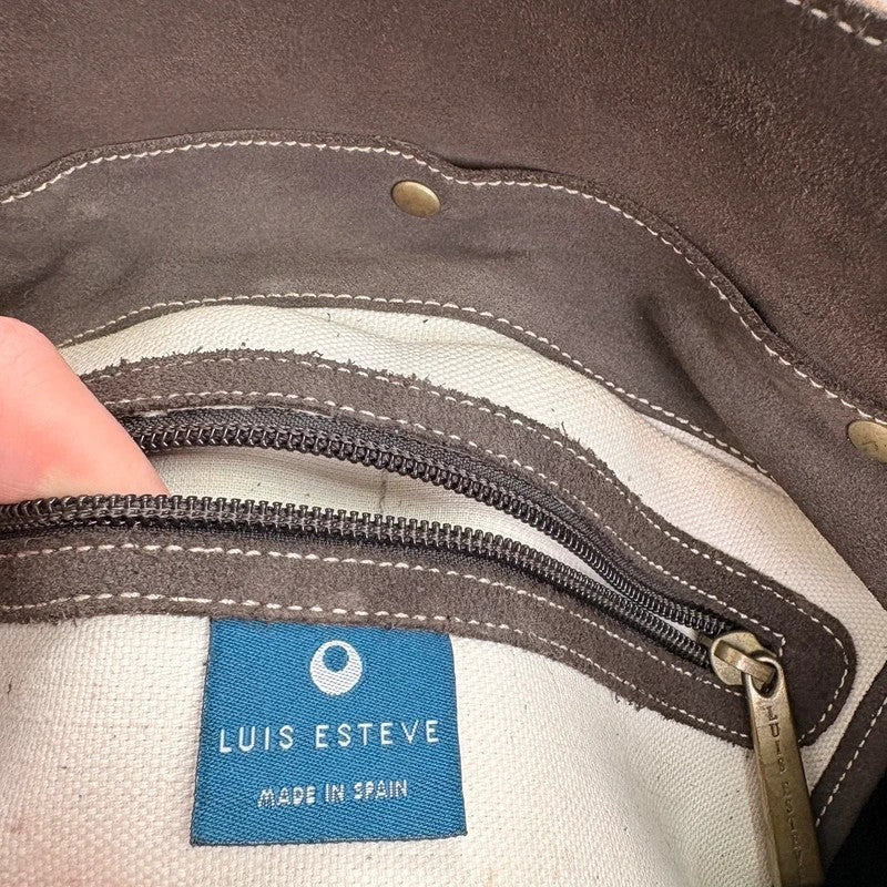 Tan leather Y2K buckle city handbag