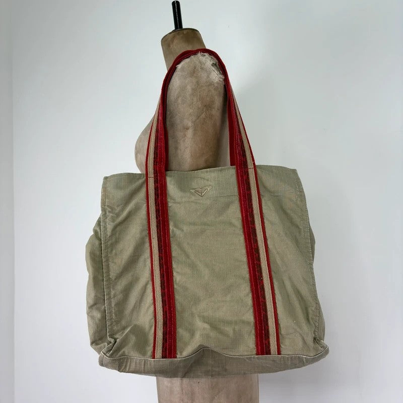 Khaki canvas utility bag