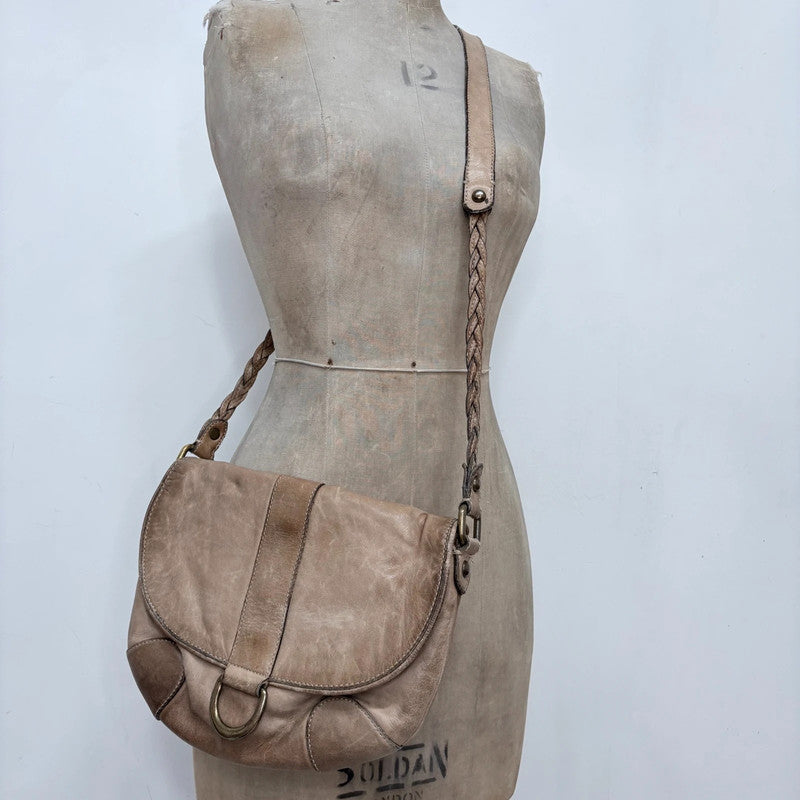 tan leather cross body bag