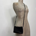 black nylon mini crossbody bag