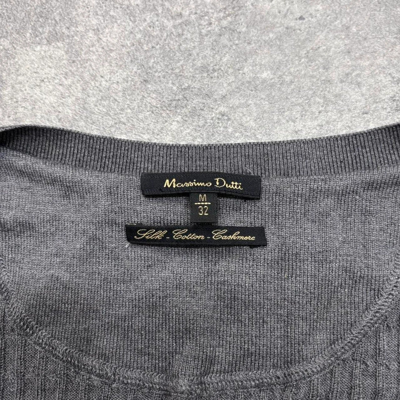 grey slouchy cable knit cardigan