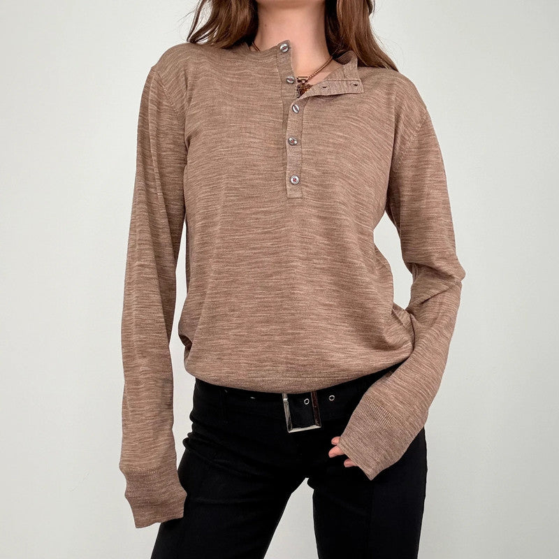 Paul Smith brown knit slouchy jumper