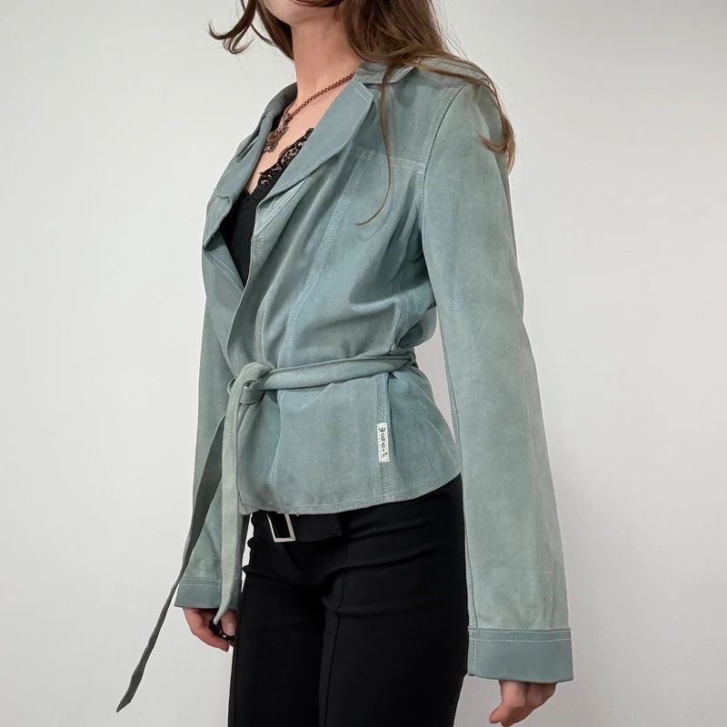Pale Blue Suede Armani Jacket