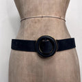 thick suede belt